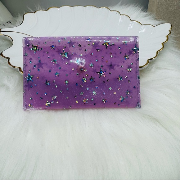 Starry Star Purple Clear Card Case Wallet - Picture 5 of 6